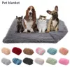 Jackor mjuk lång plysch vadderad varm husdjur filt kan användas en madrass katt soffa kudde hushållsmatta för att hålla varm hund sovande filt