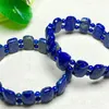 Strand Natural Lapis Lazuli Stone Beads Bracciale Gemstone Jewelry Bangle Per Donna Uomo Regalo all'ingrosso 1 PZ 10x14mm