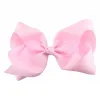 Barrettes da 8 pollici Bow Monocolore 40 colori Nastro in grosgrain Clip a coccodrillo Accessori per ragazze Boutique Big Bowknot BarretteZZ