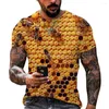 Men's T Shirts 2023 Men/Women 3D Print Good Quality Fashion Breathable Comfortble Bee Street Loose Top
