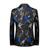 Men's Suits 2023 Men Luxury Wedding Suit Jacket Fashion Business Social Dance Party Jacquard Tuxedo Dress Homme Slim Fit Blazers