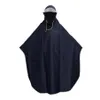 Mens Womens Cycling Bicycle Bike Raincoat Rain Cape Poncho Hooded Windproof Rain Coat Mobility Scooter Cover Navy Blue 201016329r