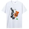 Męskie koszule śmieszne misie Niedźwiedź Wzór nadruk Kobiety Kobiety mężczyzn Summer Cotton Casual Tshirt unisex tops tee cartoon T-shirt T-shirt