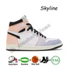 Mens Basketball Shoes Jumpman 1 High OG 1s Spider-Verse Skyline Washed Pink Bred Patent Lost Found Starfish University Blue Women Sports Sneakers Trainers Size 36-46