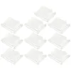 Jewelry Pouches 10 Pcs Display Folder Ring Rack Stand Acrylic Jewellery Rings Props Organizer Plastic Holder Trays