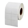 40 20mm-50 40mm blanc blanc 2 rangées papier code à barres adhésif autocollant étiquette paquet étiquette adresse autocollant270b