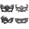 Women Hollow Black Lace Masquerade Face Mask Sexy Cosplay Prom Party Costume Halloween Masquerade Mask Nightclub Mask