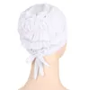 Ethnic Clothing Plain Inner Scarf Pleated Stretch Elastic Adjustable Cotton Tie Back Bonnet Under Hijab Cap Headband Tube Turbante Mujer df083