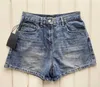 Damesshorts designer jeans Designer lente zomer nieuw label taille losse denim voor super veelzijdige slanke A-lijn broek JVSM 5HBW