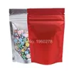 100pcs 8 5x13cm 3 3x5 1 Recyclable Vert Rouge Noir Translucide Ziplock Sacs De Stockage Métallique Mylar Zip Lock Stand Up Bag2259