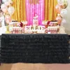 Table Skirt Tulle Tutu Tablecloth 5 Tiers Handmade Patchwork Organza Fabric Wedding Birthday Baby Shower Party Decoration 230721