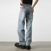 Jeans Masculino Calças Masculinas Hip Hop Homens Coreano Streetwear Moda Vintage Solto Calças Denim Casual Cintura Dupla Reta