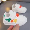 Summer and Autumn New kid's Little White Shoes for Girls Lightweight Versatile Sports Shoes for Toddlers and Babies Soft Sole Walking Shoes