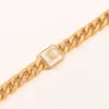 2Color Fashion Classic Armband Women Chain Bangle 18K Guldpläterad rostfritt stålälskare Gift Arvband Manschettkedjedesigner smycken
