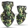 Summer Cooling Camouflage Neck Gaiter Cycling Magic Scarves Earloop Camo Tactical CS Mask Anti UV Dammtät Män Kvinnor Mål Skyddande masker huvudomslag