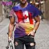 Men's T Shirts Summer Imitation Cotton Round Neck Short Sleeve T-shirt 3D Digital Printing Customization