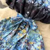 Podstawowe sukienki swobodne Summer Designer Runway Mini sukienka damska Cloak Sleeve O Neck Single Bered Lace Up Belt Vintage Party Vestido 2023