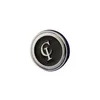 Metal Letter Buttons Round Letters Business Suit Coat Jacket Diy Sewing Button for Men High Quality