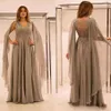 2019 Abiti eleganti per la madre della sposa Chiffon Illusion Back con perline applique in pizzo Abito da sposo per la madre con scollo a V increspato Plus Size200k