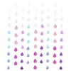 Decorative Flowers 9 Strings Pendant Wedding Decor Water Drop Decorations Raindrop Hanging Garlands Paper Ceiling Sprinkle Baby Drops Decors