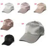 Letnia czapka baseballowa Kobiet Kobiet dla kobiet mężczyźni Satin sprzedano Snapback Casquette Casual Sport Sport Hat DF080