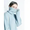 Women's Sweaters Harajuku Turtleneck Sweater Women Knit Loose Pullovers Pull Femme Hiver BF Style Solid Tops Mori Girl Korean Clothes