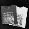 Designer Abbigliamento di moda T-shirt hip-hop Magliette rock 100 maniche corte in cotone Estate Moda coreana Maglietta Versatile Abbigliamento casual per studenti maschi Ins Half Sle
