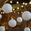 Machines 10 stks Chinees Wit Elegant papier Lantaarn Verjaardag Wedding Party Decor Diy Lampion Hangende Lantern Ball Festival Decor Supplies