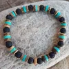 MG0376 New Arrival Design Coconut Shell Bracelet Fashion Women's Lava Turquoise Bracelet Igniting Creativity Jewelry290J