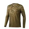 Giacche da caccia Camicie da pesca estive Abbigliamento da uomo a maniche lunghe Camisa De Pesca Protezione UV traspirante ad asciugatura rapida
