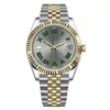 Desinger Watch Mens Watch Rhodium Wimbledon 41mm Automatisk 2813 Rörelse Watches rostfritt stål jubileumsband Män klockor med låddokument orologio di lussso