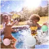 Andra pooler spashg återanvändbara vattenballonger för barn Adts Summer Splash Party Toys Easy Quick Fun Outdoor Backyard Sile Bomb Balls Dhmuz