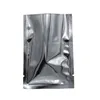 200 stycken 10x15 cm Clear Silver Aluminium Foil Food Storage Vakuum Bag Heat tätbar öppen topp Transparent plast Mylar Foil Pack297R