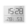 Wall Clocks LCD Digital Alarm Clock Magnetic Large Screen Date Temperature Humidity Display Multi-functional Mounted