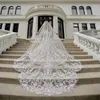 재고가있는 아플리케와 함께 예배당 길이 신부 베일 판매 2019 vestido de noiva longo wedding veil v140300i