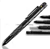 Multifunction Self Defense Tactical Pen EDC Stainless Steel LED Flashlight torch Survival Tool with Knife women Emergency self-rescue Gear Outdoor hiking Gadgets