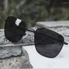 Sonnenbrille AEVOGUE Polarisierte Männer Doppelstrahl Metallrahmen Pilot Stil Outdoor Sport Angeln Fahren UV400 AE1538