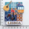 Réfrigérateur Aimants Portugal Souvenir Touristique Coq Portugais Lisboa Tram Guitare Magnétique Réfrigérateur Autocollant Collection Voyage Cadeau 230721