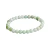 Strand Natural Myanmar Jadéite Bracelet Hommes Femmes Guérison Gemstone Fine Jewelry Véritable Birmanie Jades Pierre Perle Élastique Bracelets Bracelet