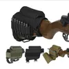 Taktik açık tüfek kavrama mermi çantaları taşınabilir molle cephane tutucular taşıyıcı mini mermiler çanta avı avı buttstock dinlenme torbası aksesuar