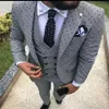 2019 nouveaux hommes costumes de mariage Slim Fit 3 pièces smoking marié Groomsman hommes costumes pour mariage traje hombre veste pantalon vest278i