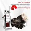 Multifuncional 5 em 1 máquina de crescimento de cabelo a laser indolor diodo detecção de cabelo analisador de tratamento de perda de cabelo a laser couro cabeludo