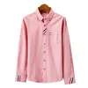 Men's Casual Shirts Clotin Solid Oxford Dress Wite Sirt Sinle Patc Pocket Lon Sleeve Reular-fit Button-down Tick Sirts