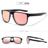 Sunglasses KDEAM Classic Square Polarized Women Men 2023 Mirror Driving Glasses High Quality Colorful Real Film Shades Uv40