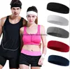 Kvinnor/män handduk Tyg Svettband Yoga pannband sport Gym Running Cycling Stretch Hair Head Band Cycling Wide Sweat Wicking pannband