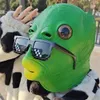 Masques de fête tête d'animal drôle masque d'âne Deluxe nouveauté Halloween poisson vert Husky Costume avec des lunettes accessoires de carnaval 230721