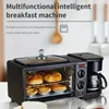 EU Stecker 3-in-1 Frühstück Maker Hause Mini Elektrische Ofen Brot Maker Multifunktionale Toaster Sandwich Maker Mini backofen