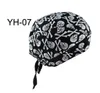 Coton imprimé style pirate casquette turban hip hop dansant dessin animé crâne casquette pirates chapeau sports de plein air anti UV protection vélo casquette écharpe