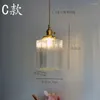 Lampade a sospensione Retro luci paralumi in vetro per soffitto sala da pranzo camera da letto comodino illuminazione