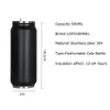 LDFCHennel 500 ml Sport Thermos Cup med halm Thermal Beverage Cans Cola Mugs Rostfritt stål Vakuumisolerade vattenflaskor 2012237R